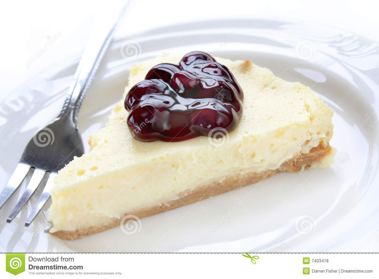 Blueberry Cheesecake Royalty Free Stock Photos   Image  7403418