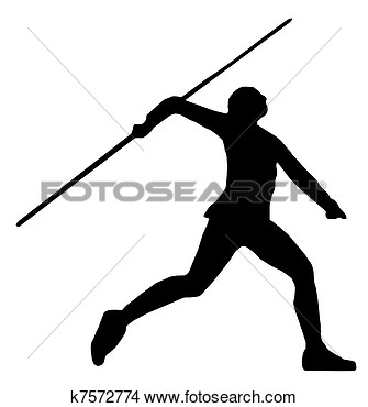 Drawing   Javelin Thrower  Fotosearch   Search Clip Art Illustrations