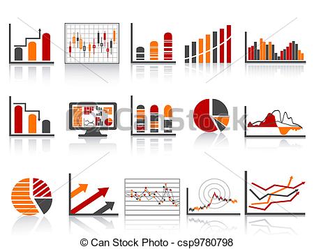 Vector Of Simple Color Financial Management Reports Icon   Different