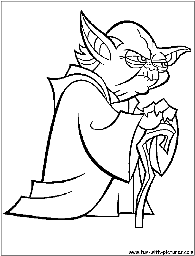 Yoda Clone Wars Coloring Pages