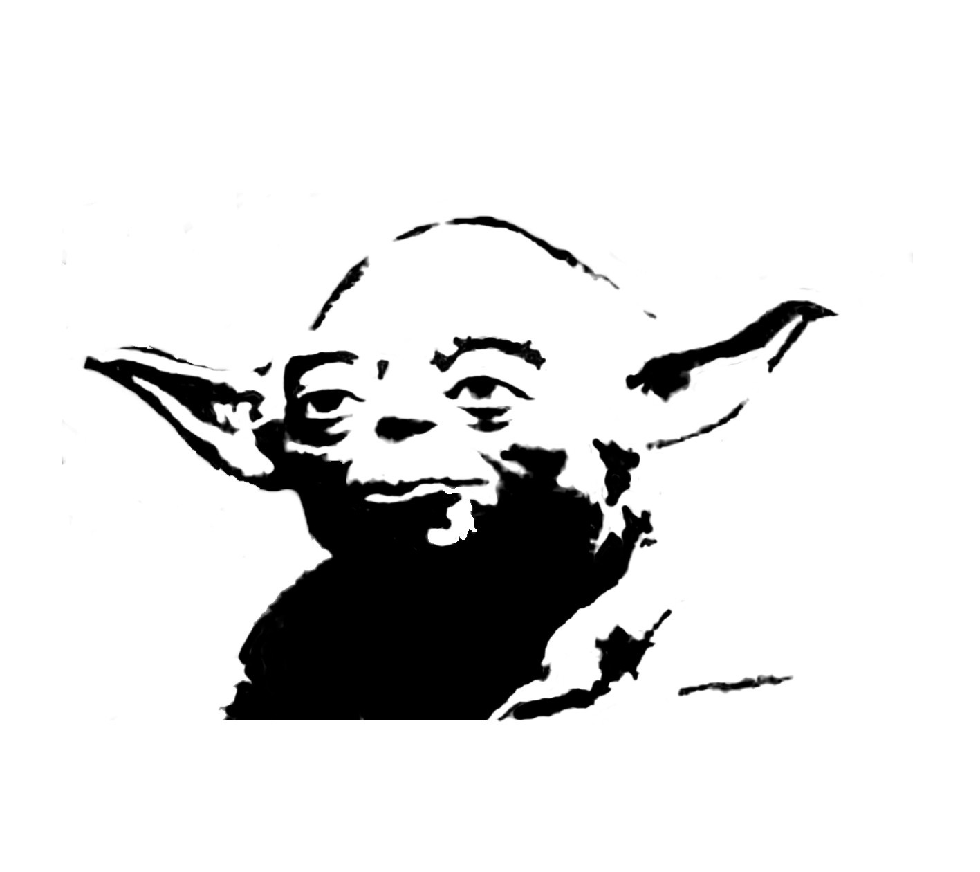 Yoda Face Stencil Yoda Magz Uk