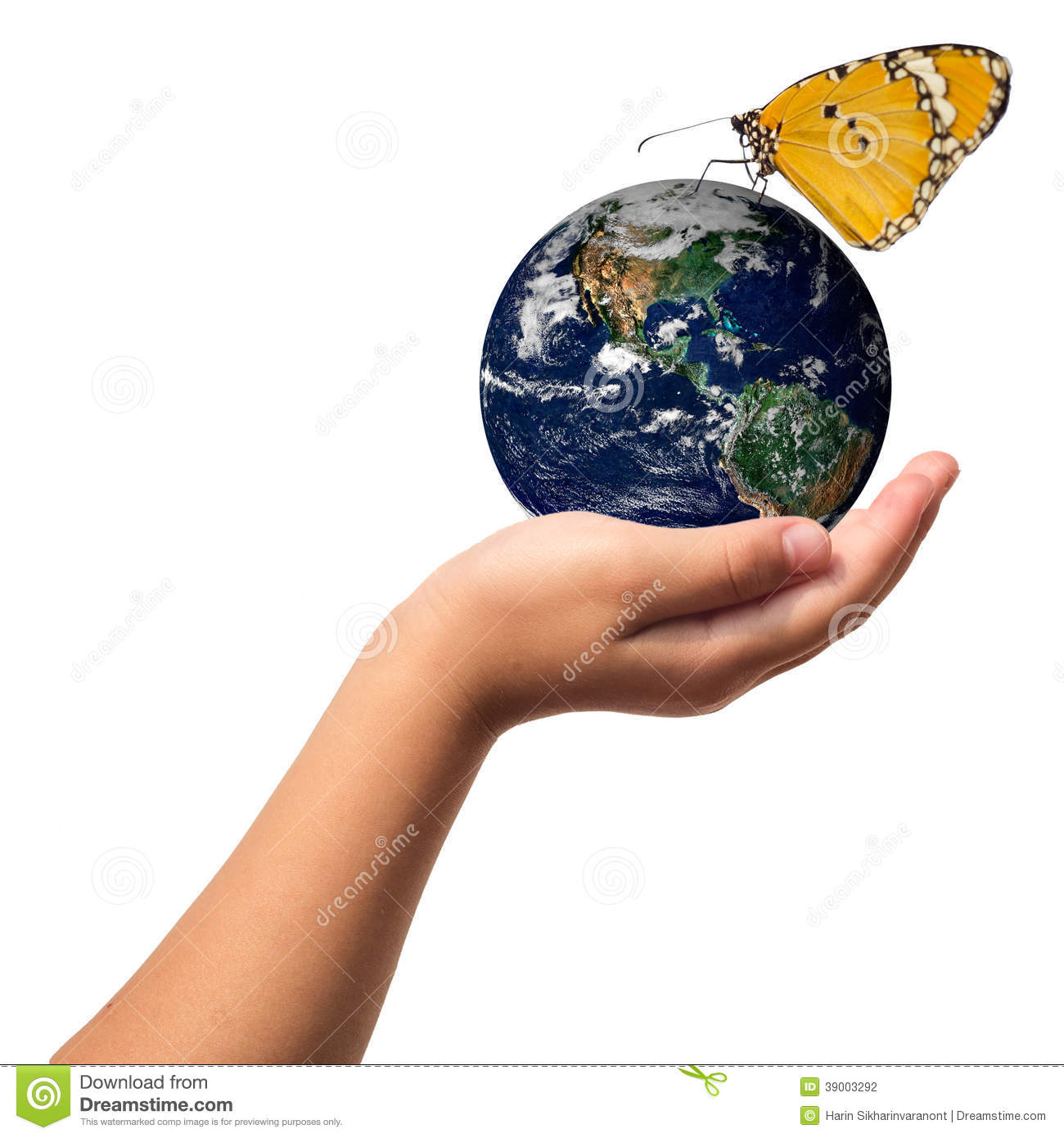 Earth Care With Helping Hands Concept Stock Photo   Image  39003292