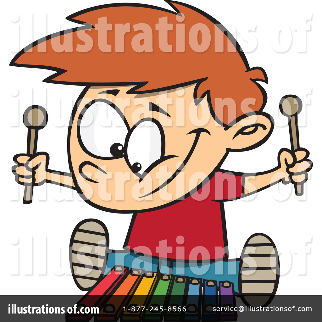 Royalty Free  Rf  Xylophone Clipart Illustration By Ron Leishman