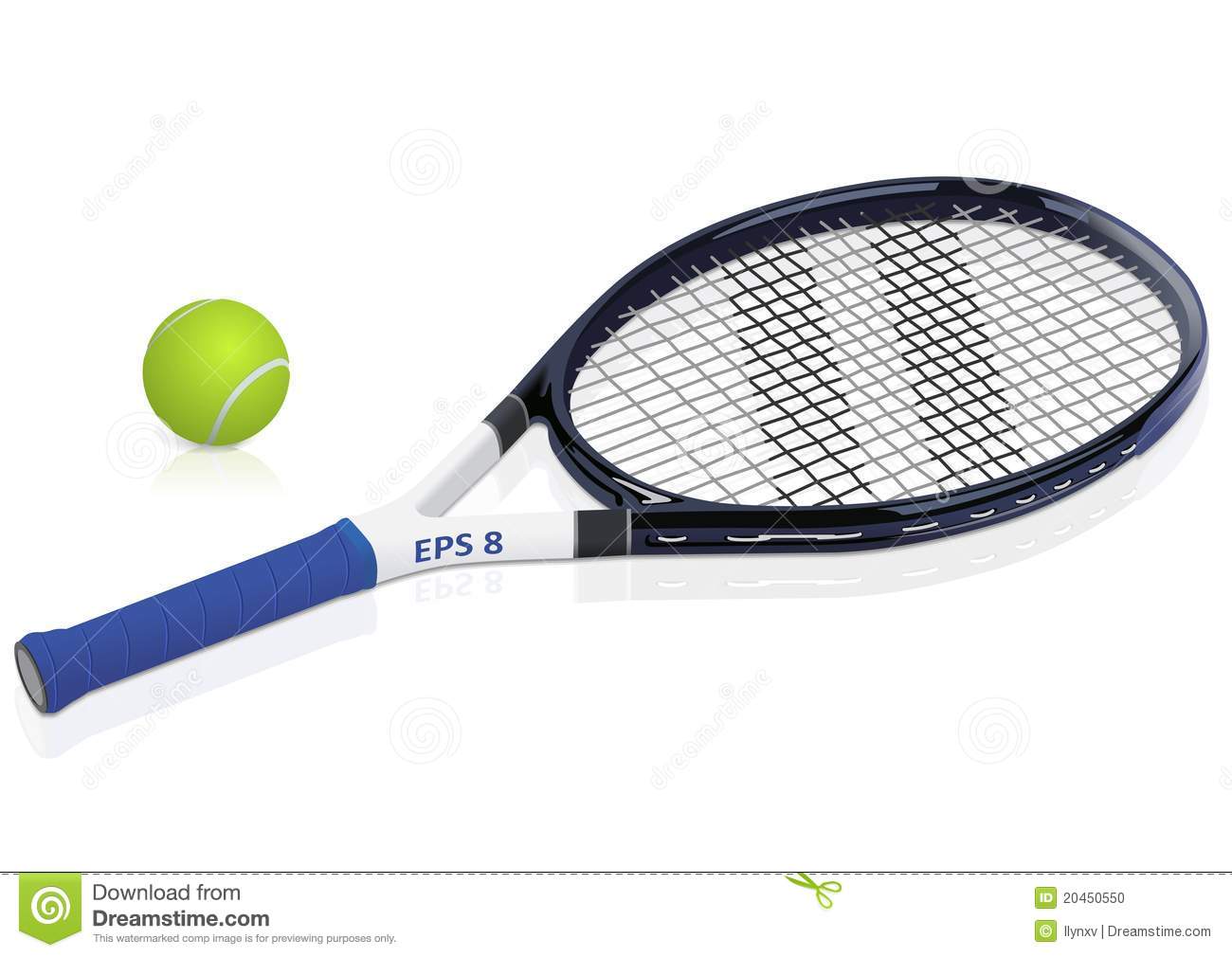 Tennis Racket And Ball Stock Photo   Image  20450550