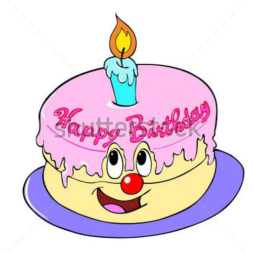 Animated Happy Birthday Cake Clip Art