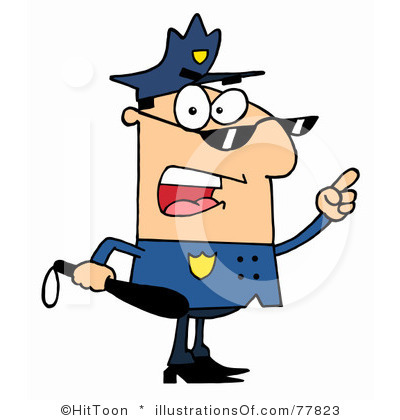 Caricature Clipart Royalty Free Police Officer Clipart Illustration
