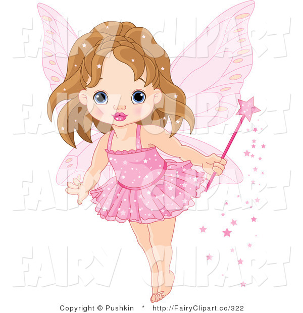 Clip Art Of A Baby Fairy Princess In A Pink Tutu By Pushkin    322