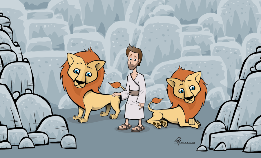 Daniel And The Lions Den Cartoon Daniel And The Lions Den By