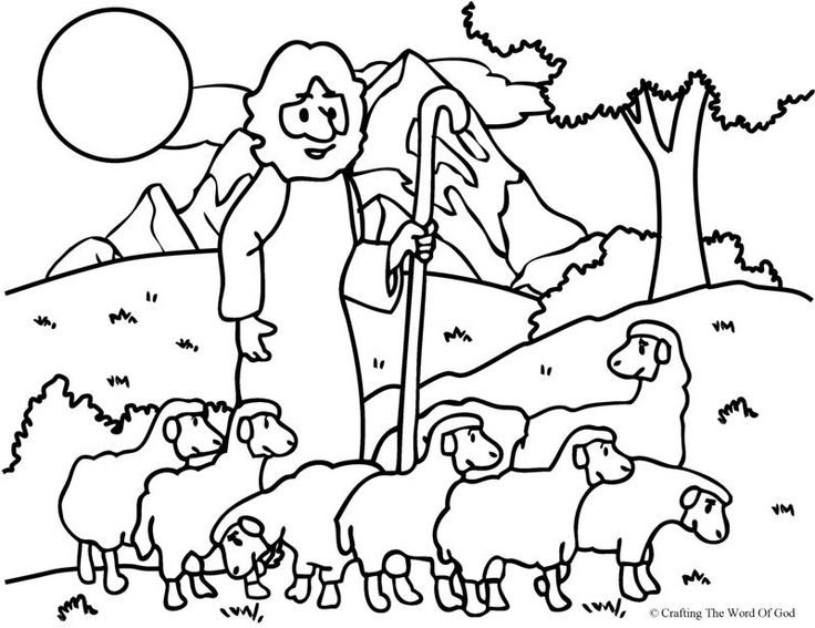 The Good Shepherd  The Lost Sheep   Shepherd Coloring Page The Lost