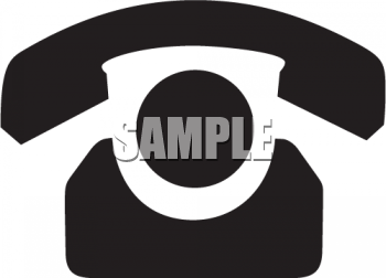0511 1101 0816 5356 Silhouette Of A Rotary Telephone Clipart Image Jpg