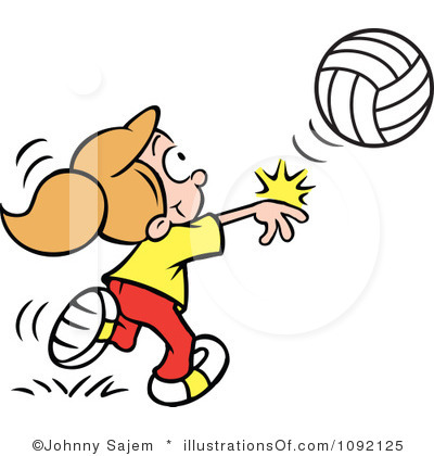 Free Volleyball Clipart Black And White   Clipart Panda   Free Clipart