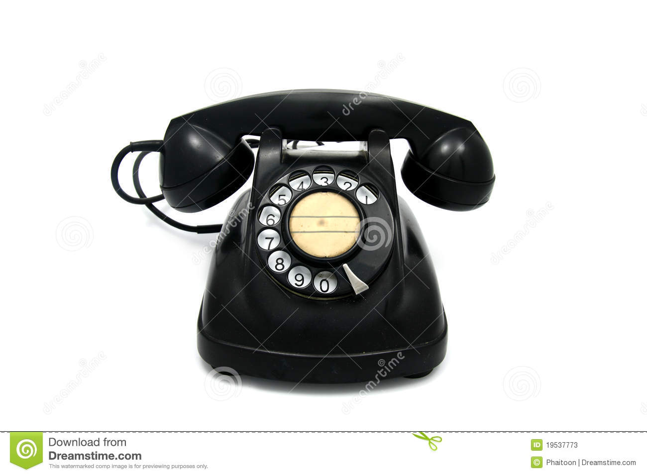 Old Telephone With Rotary Dial Stock Photos   Image  19537773