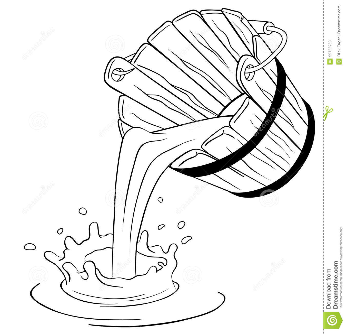 Pouring Milk From Bucket Royalty Free Stock Photos   Image  22755268