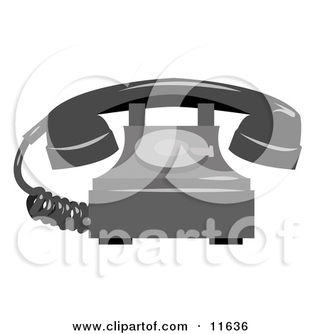 Rotary Landline Telephone Clipart Illustration By Geo Images  11636