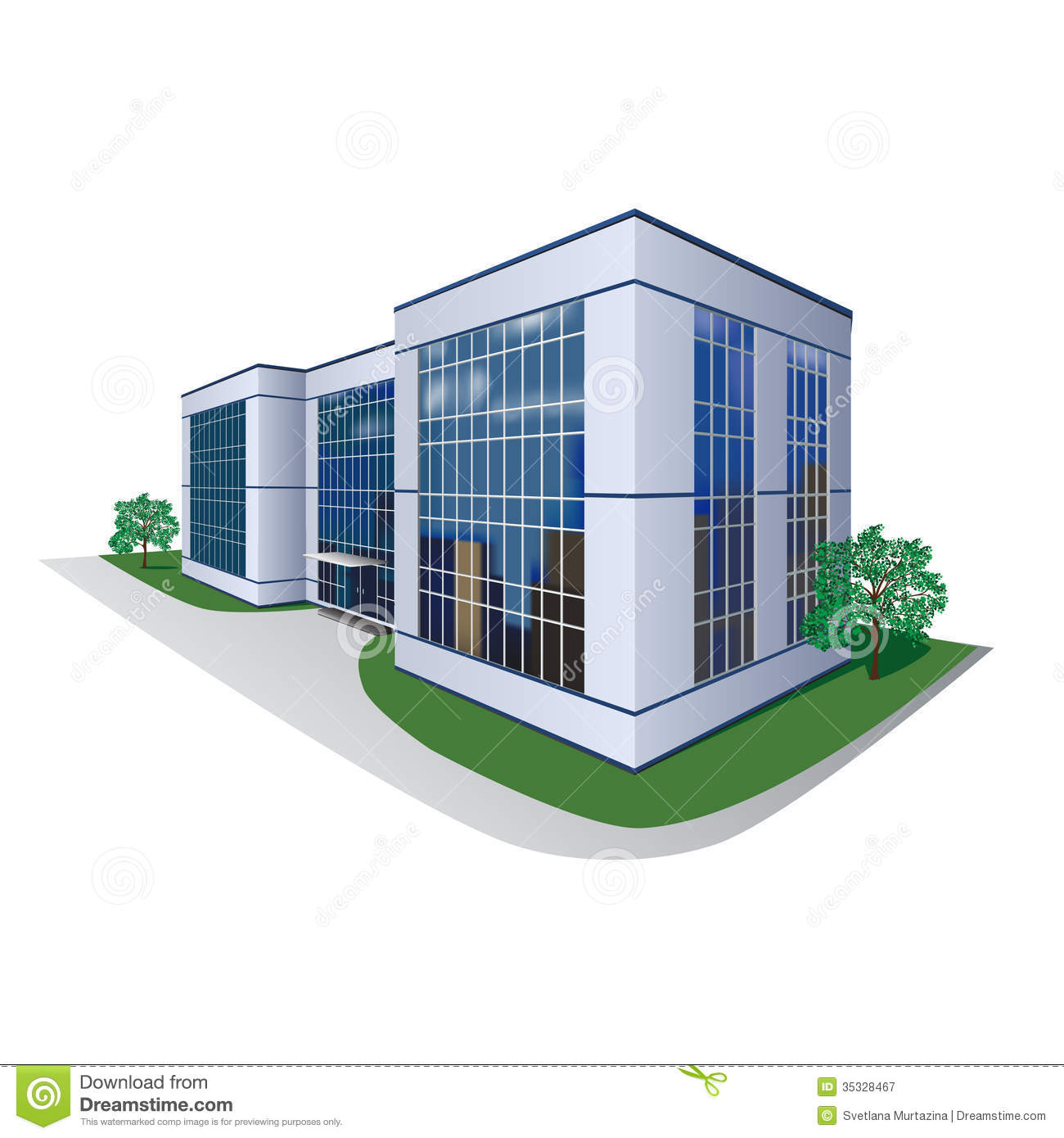 Building Of The Shopping Center Office Royalty Free Stock Photography