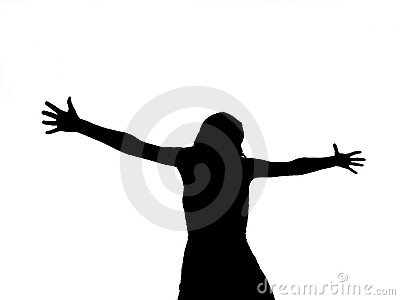Woman Praising Silhouette Woman Silhouette Arms 220765 Jpg