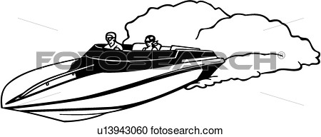 Clipart Of  Boat Power Racer Speed Sport U13943060   Search Clip