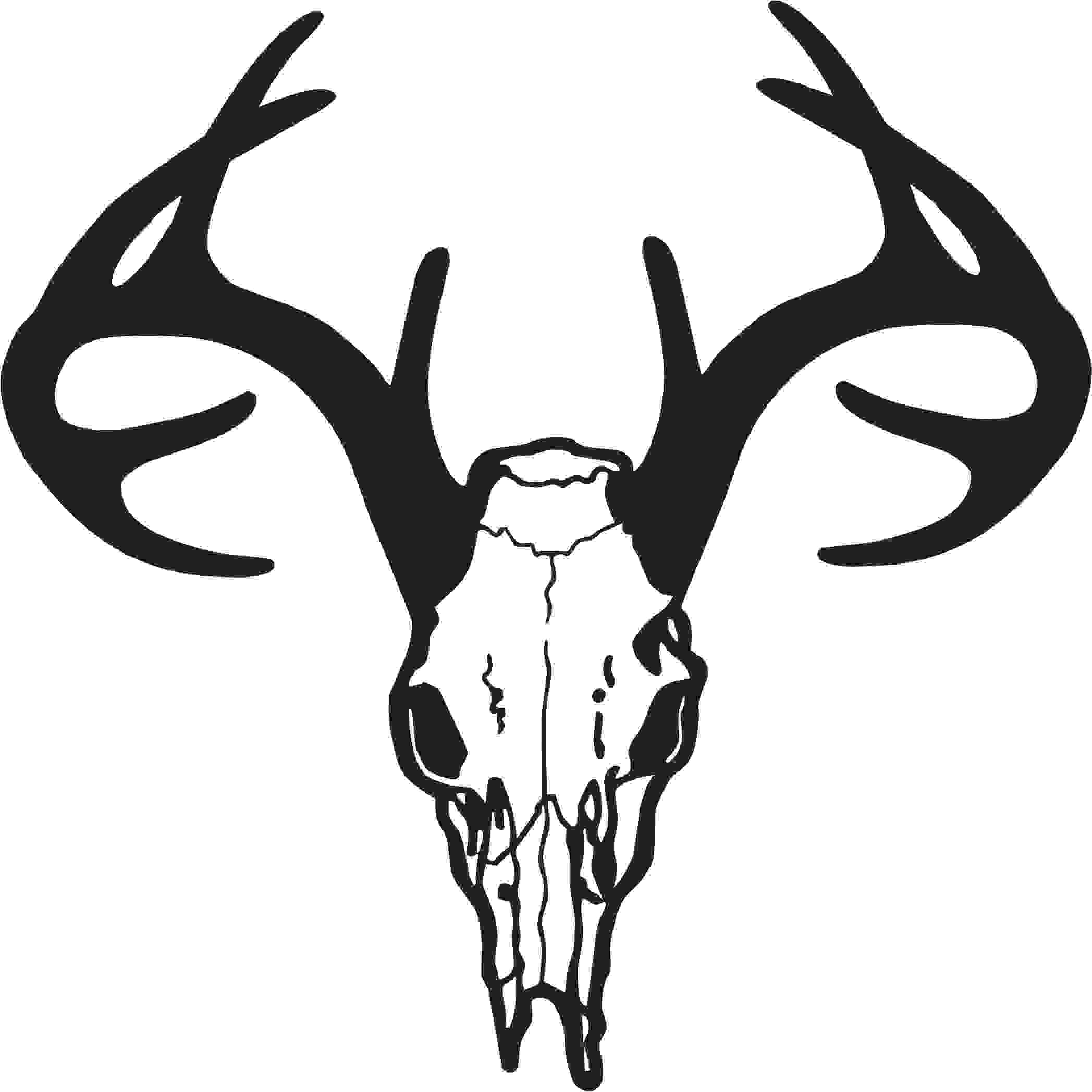 18 Deer Skull Silhouette Free Cliparts That You Can Download To You