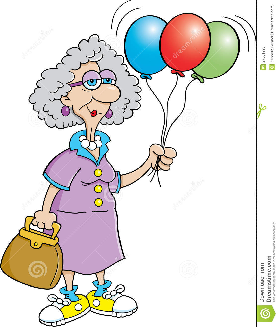 Holding Balloons 27561998 Funny Old People Clipart Images   Frompo