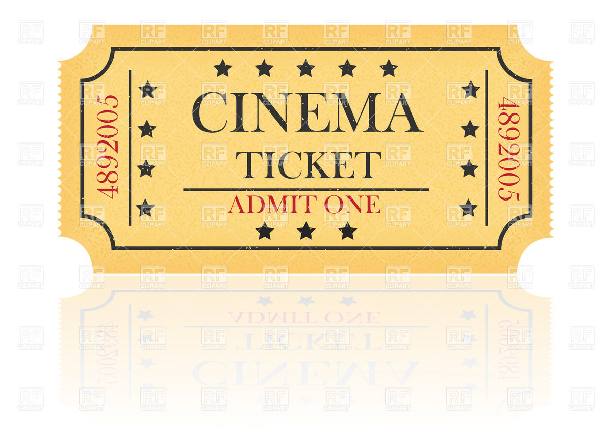 Movie Ticket Clip Art   Clipart And Vector Collection