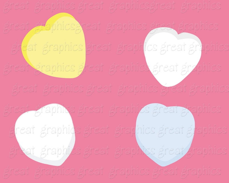 Valentine Candy Heart Clip Art