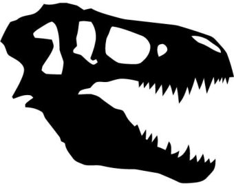 Rex Skeleton Silhouette T Rex Head Dinosaur Fossil