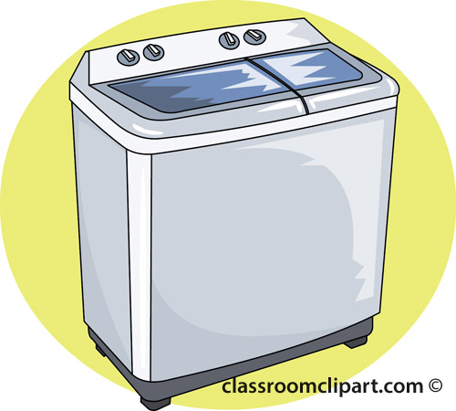 Washing Machine Clip Art Free Household Clipart   Clip