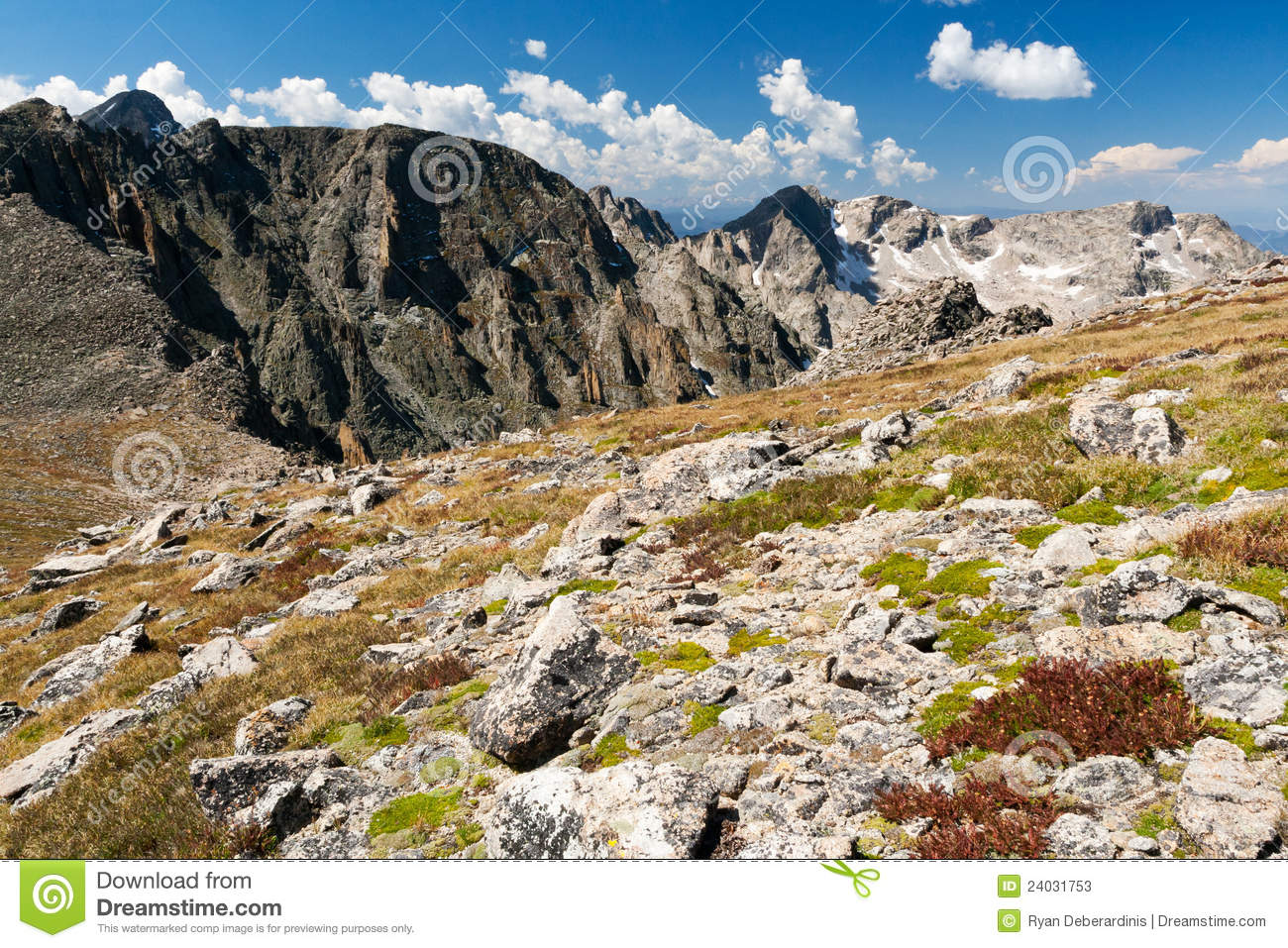 Mountain Landscape In The Colorado Rocky Mountains Stock Photos