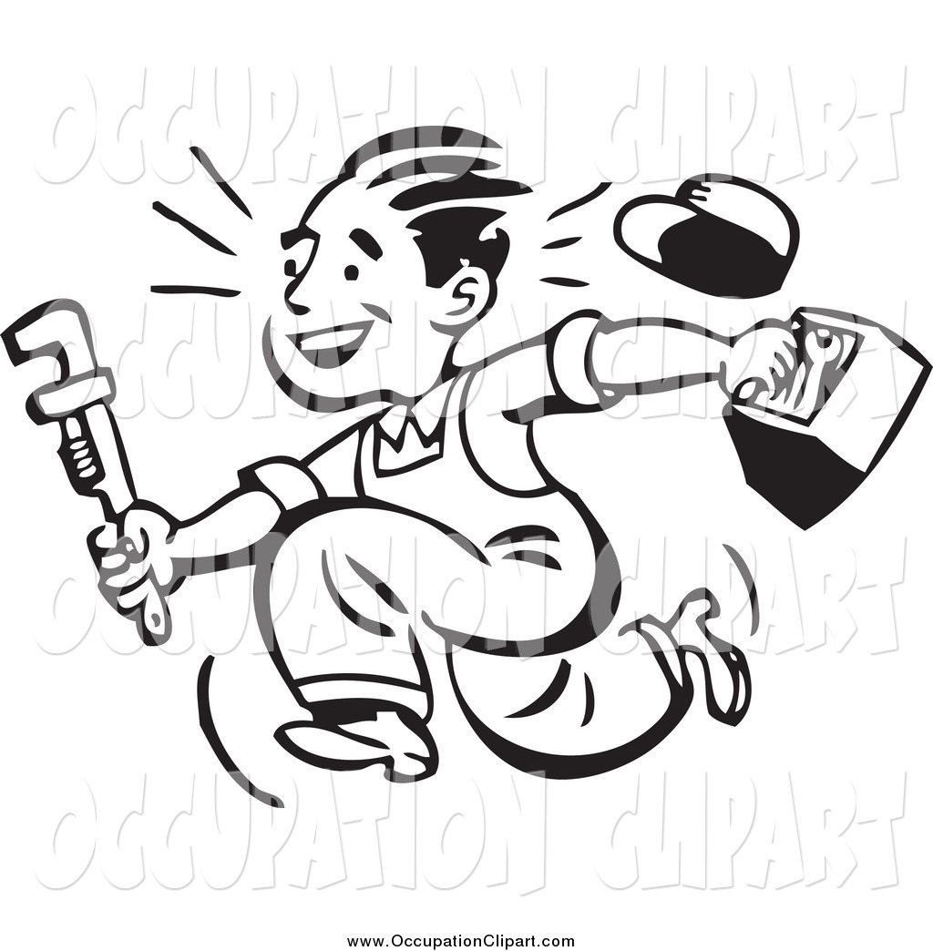 Plumbing Clipart Black And White Clip Art Of A Black And White