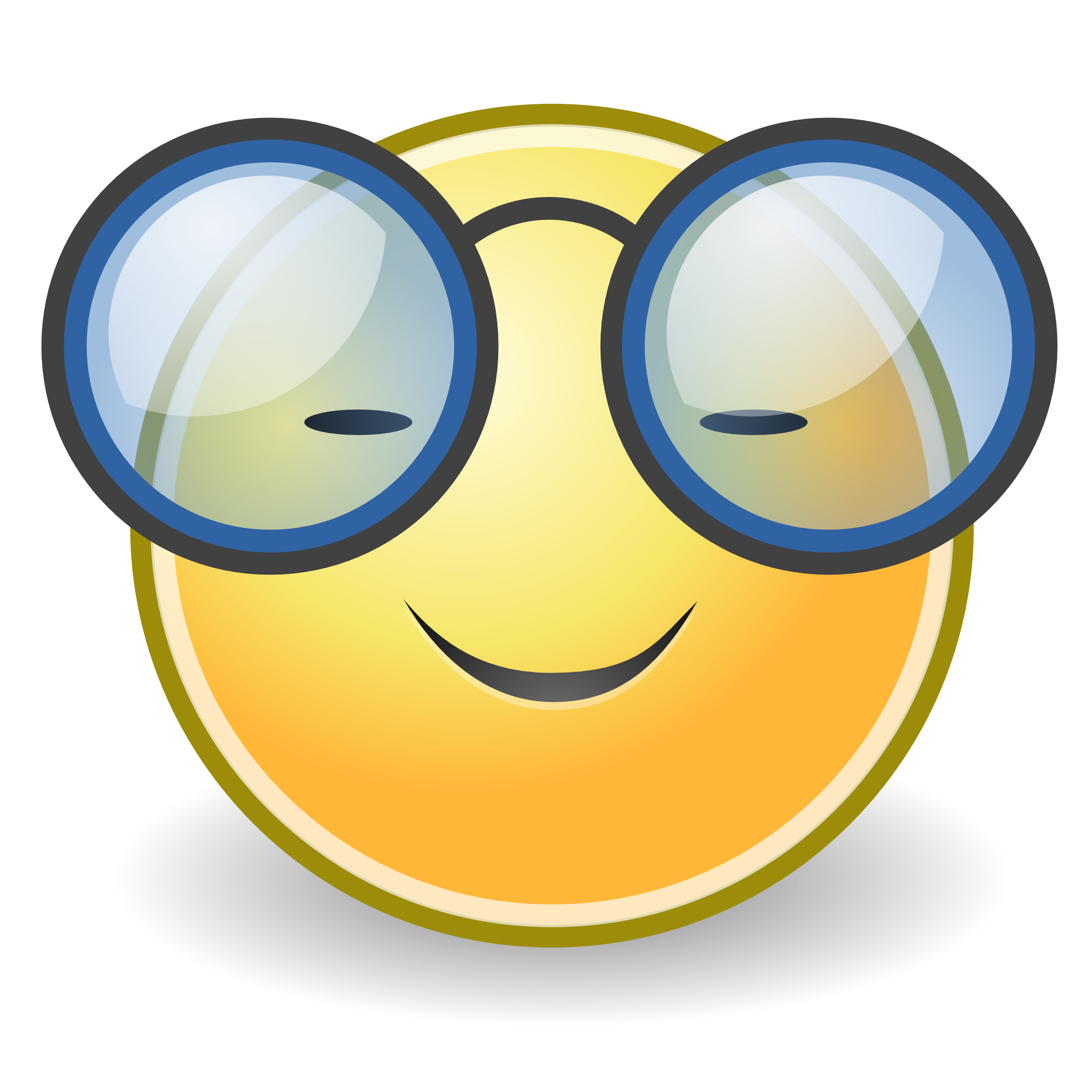 Smiley Face With Nerd Glasses Face Glasses Png