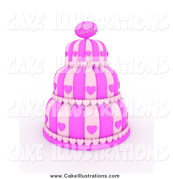 Valentine Cake With Hearts Cake Clip Art Bnp Design Studio