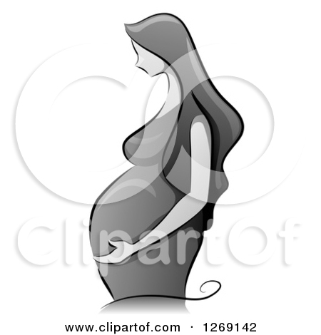 Clipart Of A Teenage Caucasian Girl And Mother Waving Goodbye