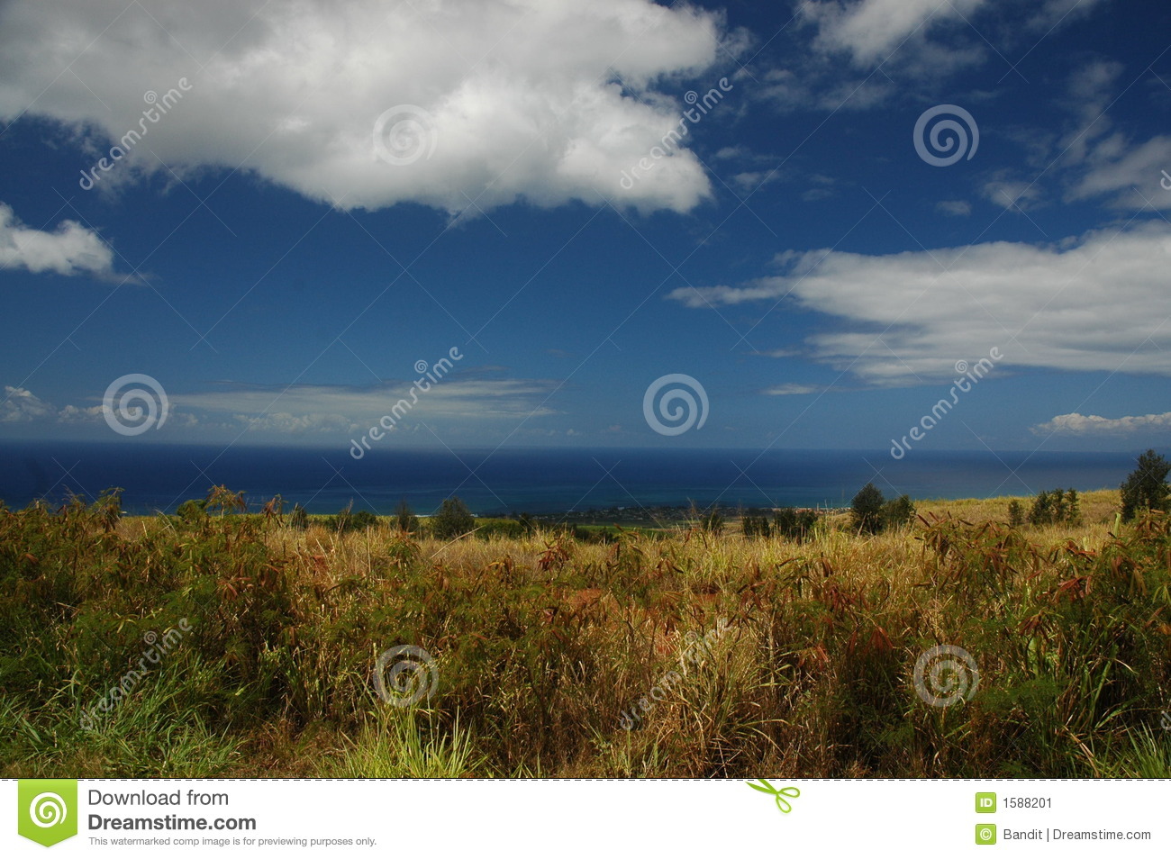Kauai Land Sea And Sky Stock Image   Image  1588201