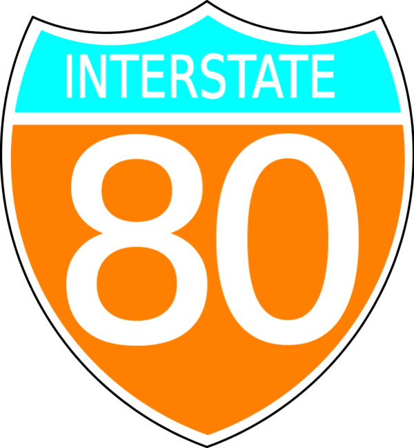 Interstate Highway Sign Vector Clip Art