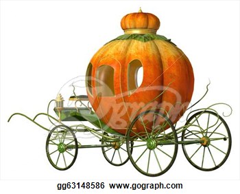 Cinderella Fairy Tale Pumpkin Carriage  Clipart Drawing Gg63148586