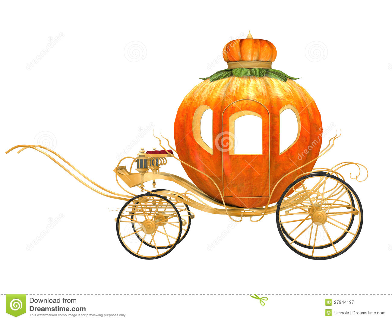 Cinderella Fairy Tale Pumpkin Carriage Royalty Free Stock Photography