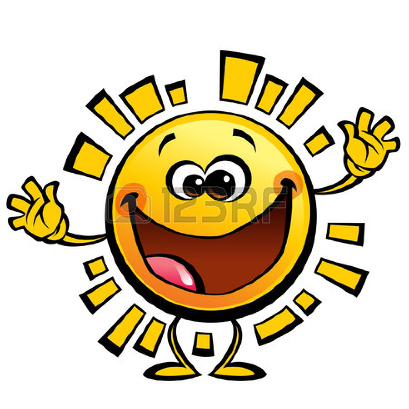 Cute Smiling Sun 26081455 Shining Yellow Cute Smiling Sun Cartoon