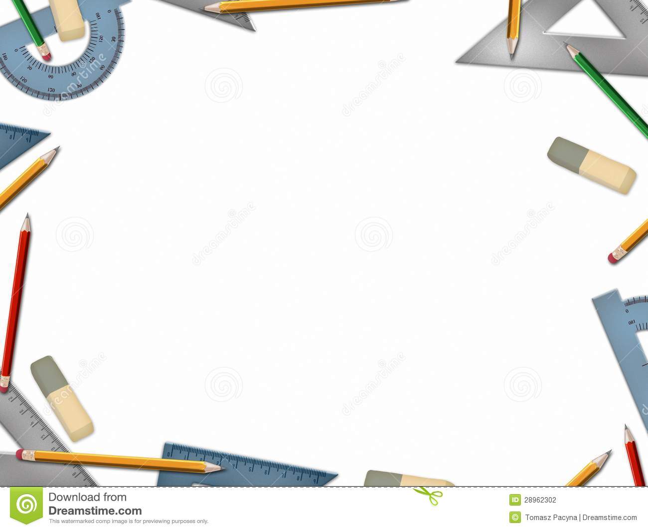 Math Background Design Clipart School Math Tools On White Background