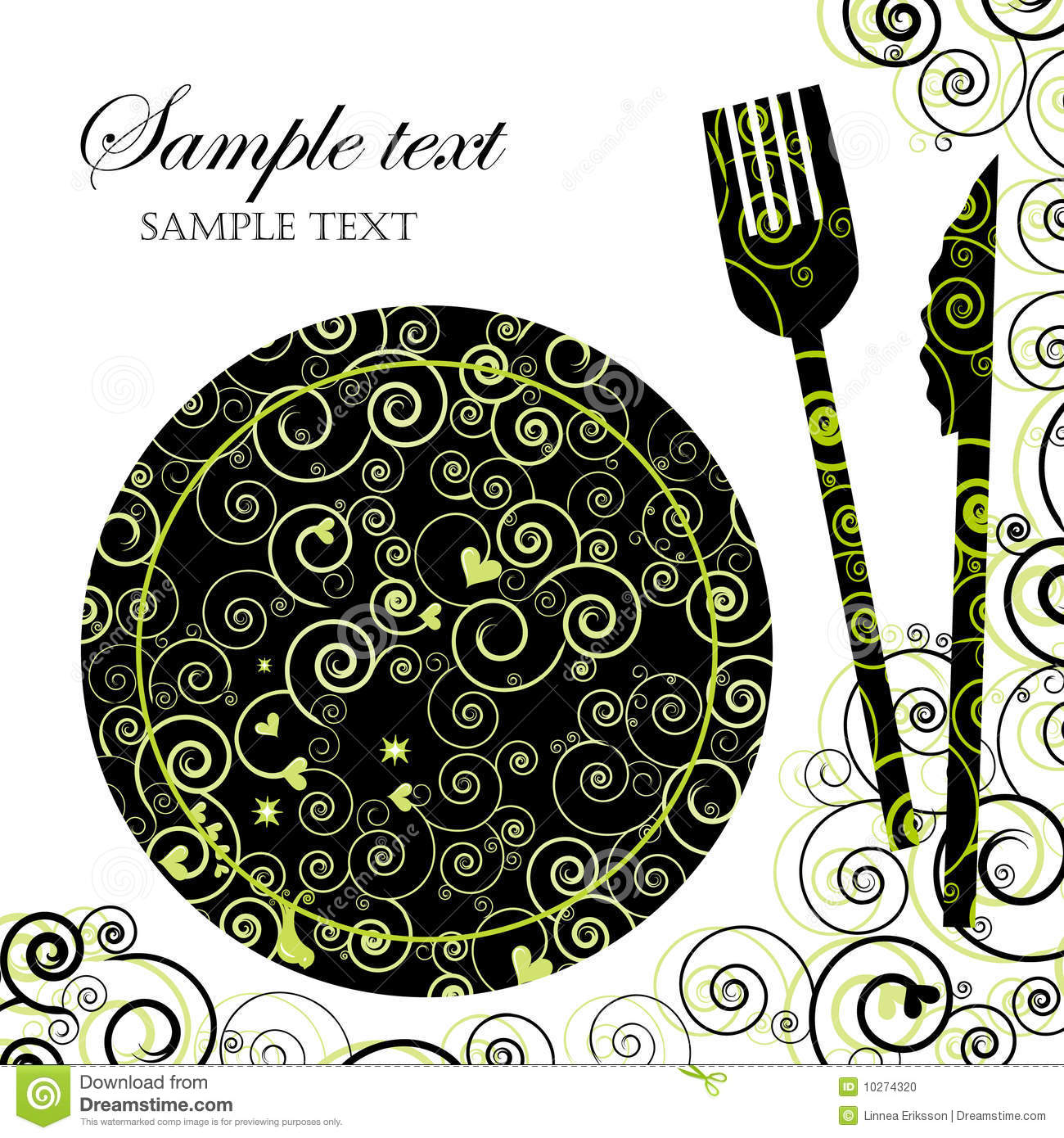 Business Dinner Party Clip Art Or Dinner Party Invitation