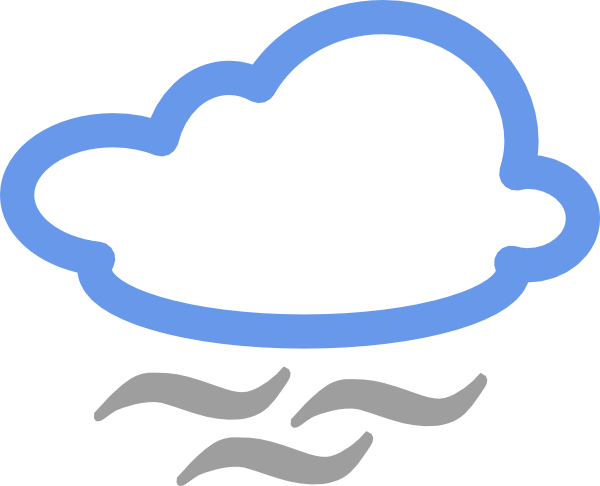 Cloudy Weather Symbols Clip Art At Clker Com   Vector Clip Art Online