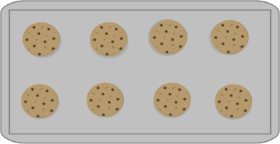 Cookies On A Cookie Sheet Clip Art   Cookies On A Cookie Sheet Image