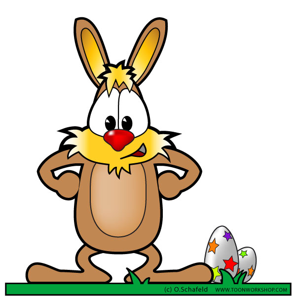 Free Easter Bunny Clipart Cartoon Style