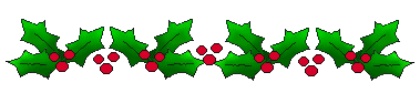 Christmas Holly Linebar Clipart   Christmas At Our House   Holiday