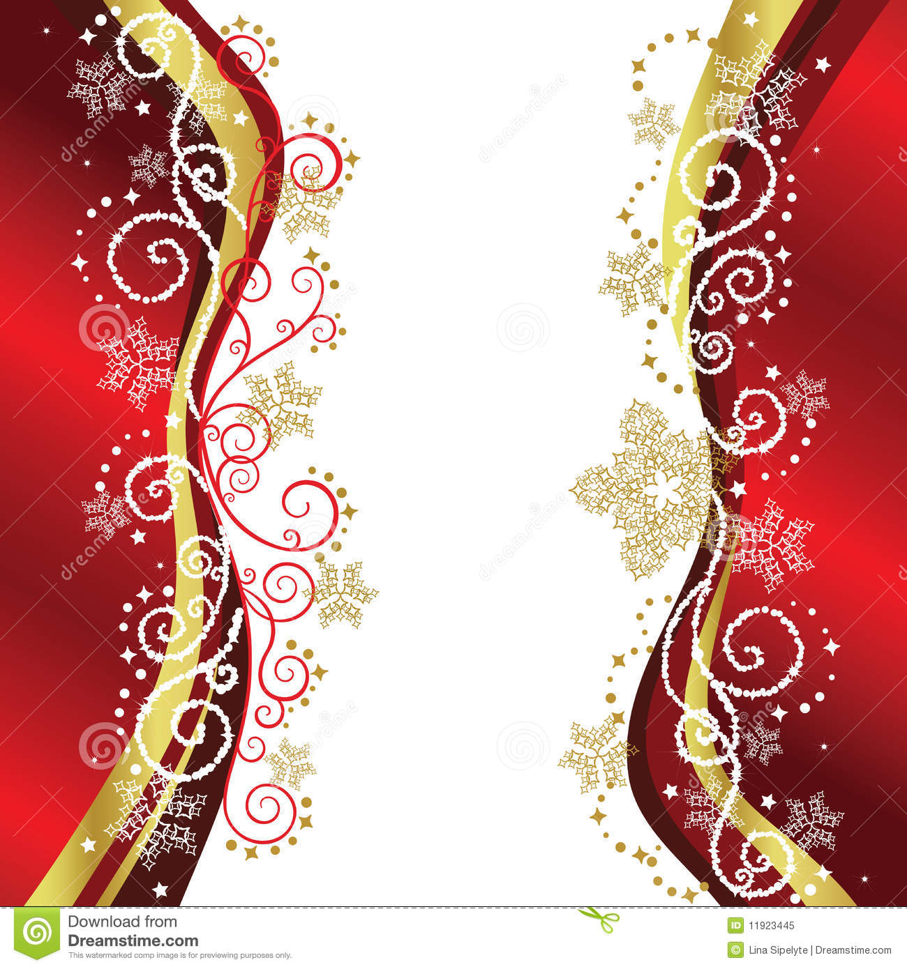 Red   Gold Christmas Border Designs Royalty Free Stock Photo   Image
