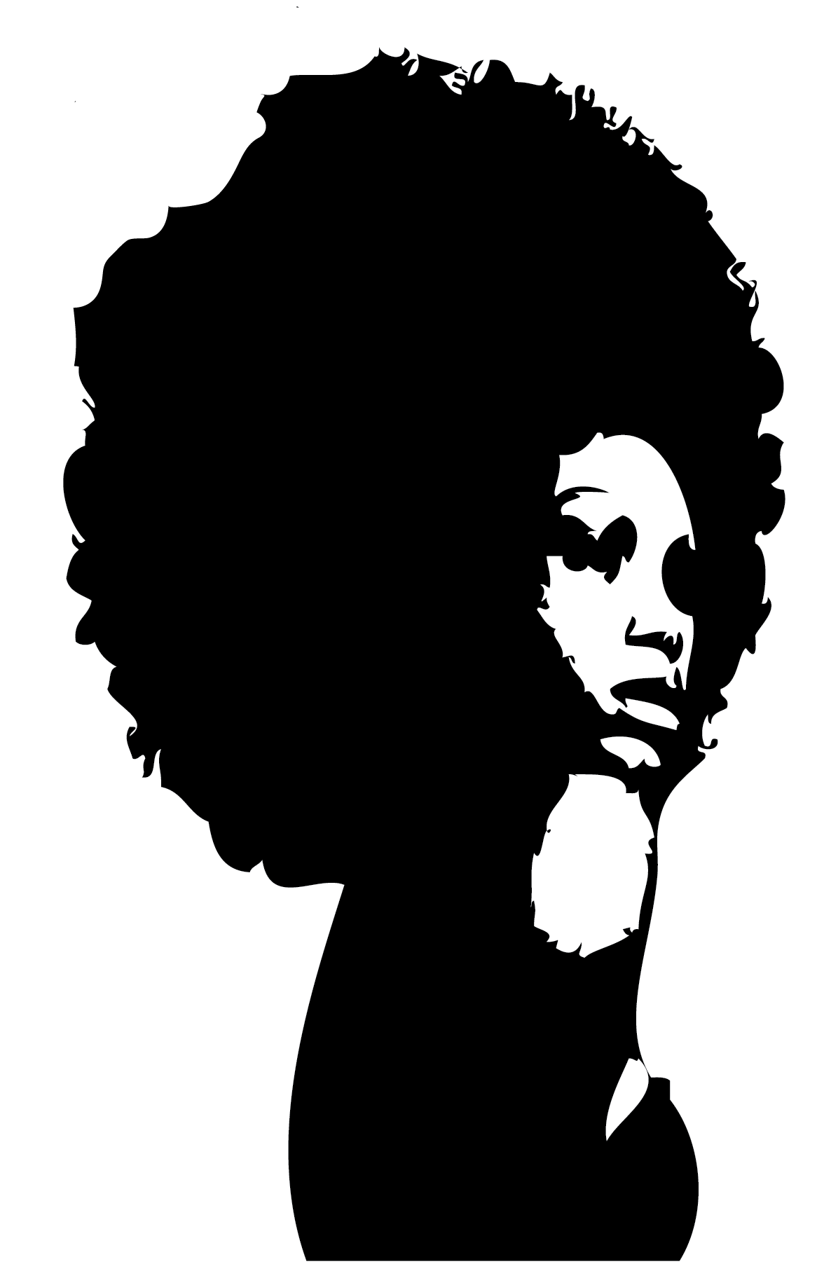 Black Woman Afro Silhouette Images   Pictures   Becuo   Cliparts Co