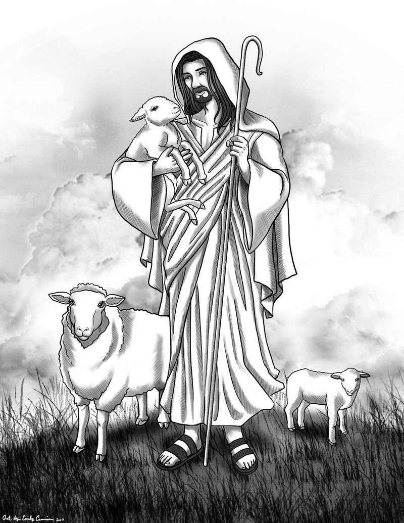 Jesus  I Am The Good Shepherd By Otaku1811 D38g1qj Jpg