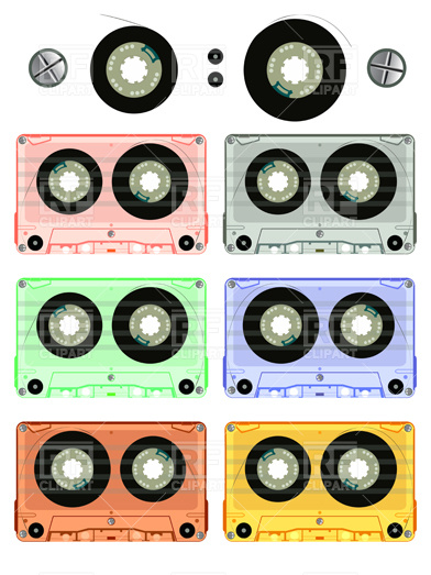 Audio Cassette Tape Drawing Download Royalty Free Vector Clipart