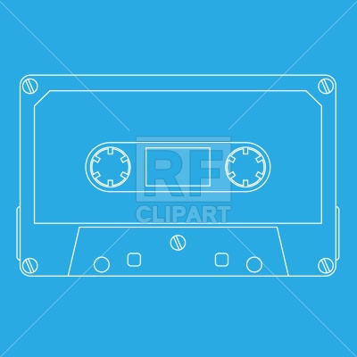 Audio Tape Cassette Technology Download Royalty Free Vector Clip Art