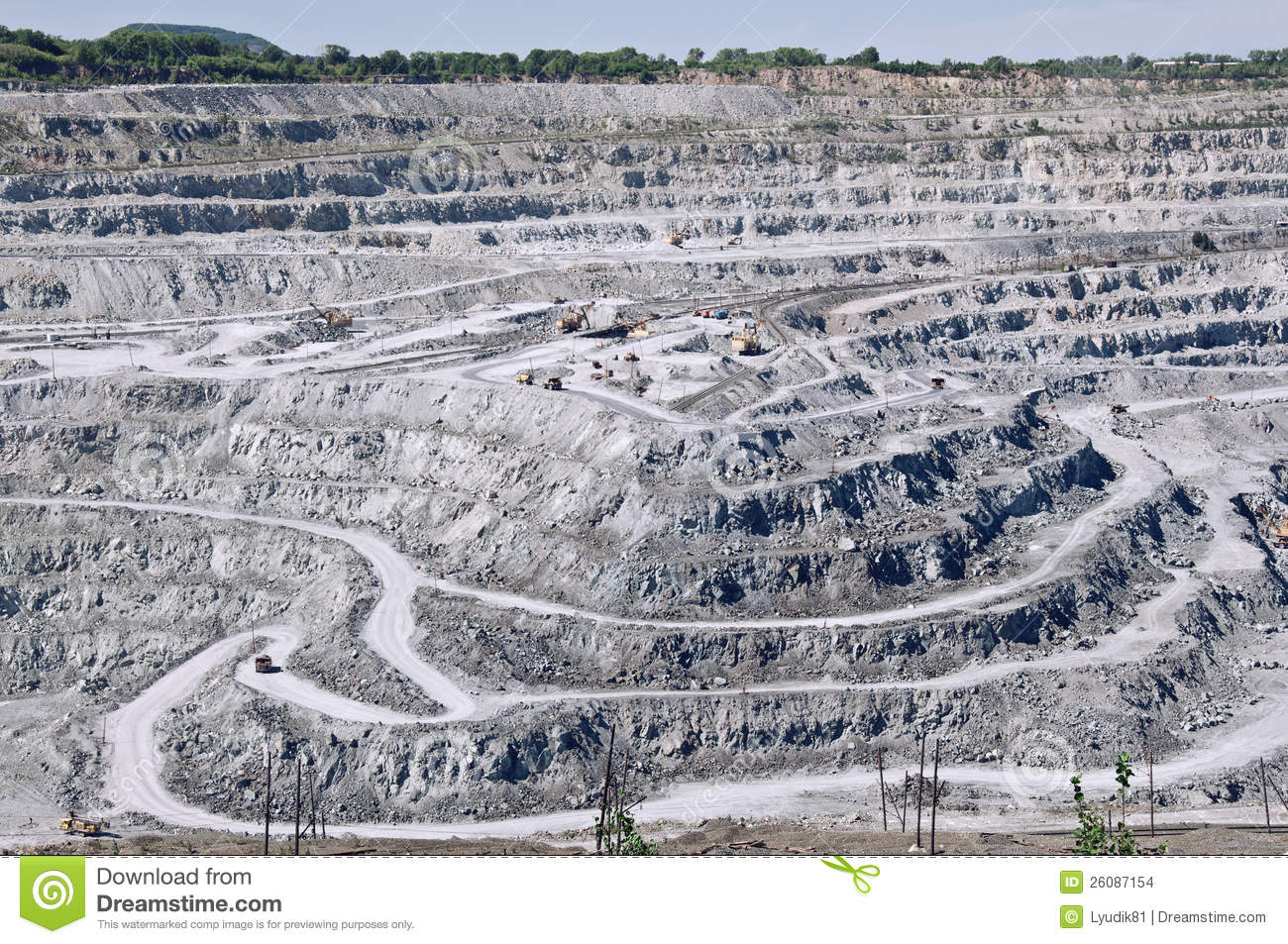 Open Cast Mine On Asbestos Extraction Stock Images   Image  26087154