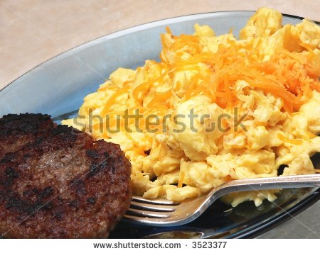 Breakfast Sausage Patty Clipart Blue Plate Special Breakfast